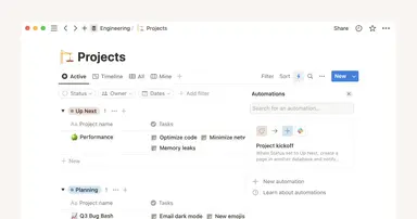 Simplifica la gestión de proyectos con automatizaciones de bases de datos