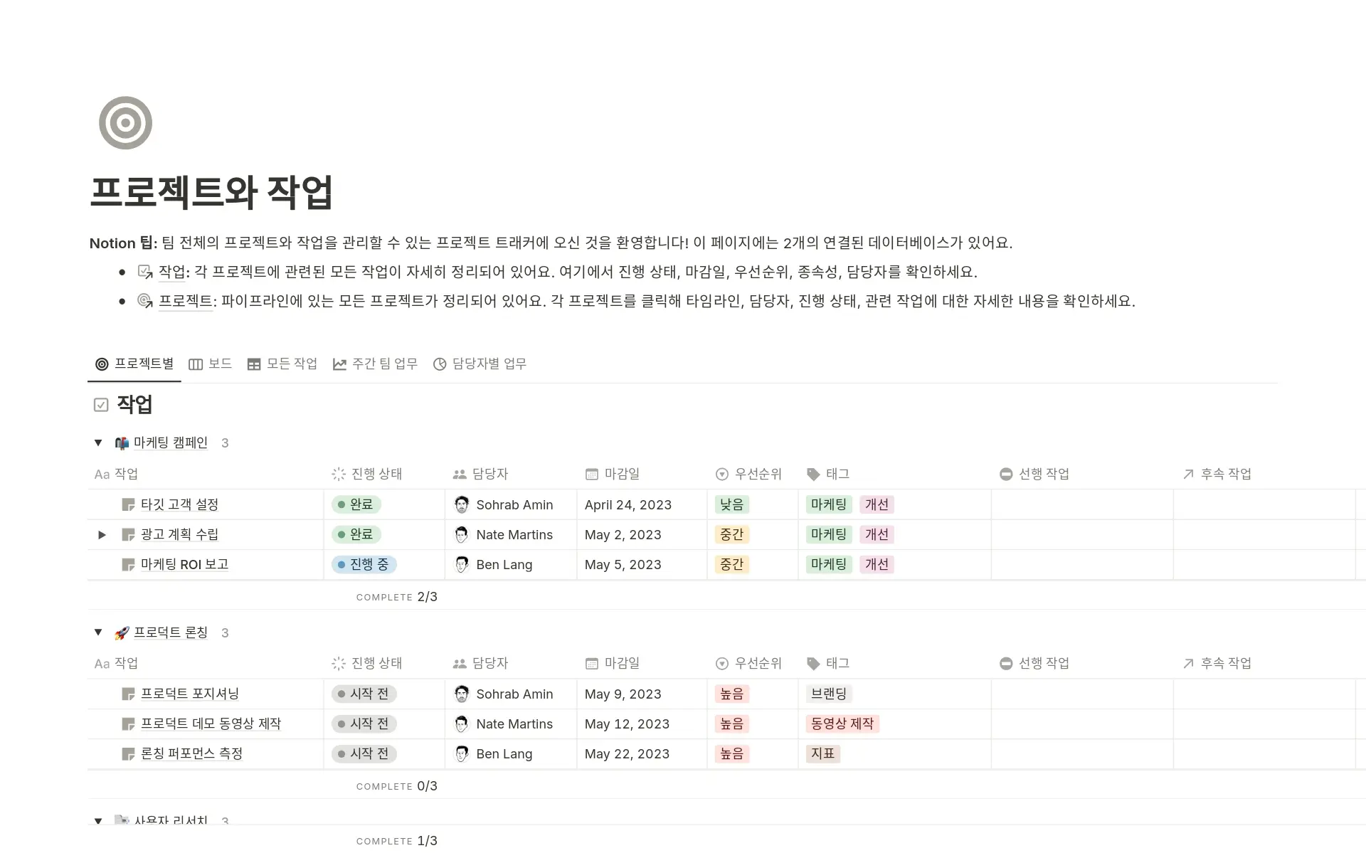 top-10-free-task-progress-chart-templates-in-notion의 이미지